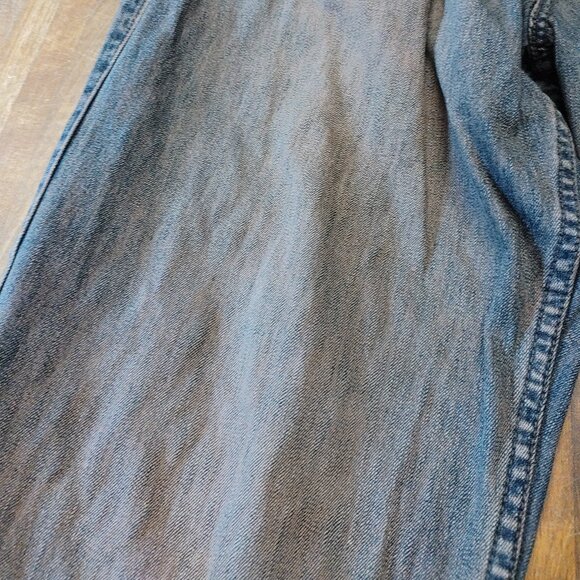 Phat Farm Denim Jeans Men's 32 x 33 Embroidered Logo Y2K Urban Hip Hop Brownish - Picture 4 of 14